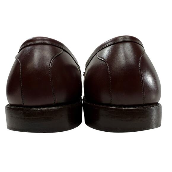 Allen Edmonds Loafer Size 13 D Burgundy Leather Chelsea Dress Kiltie Tassel - Picture 6 of 11